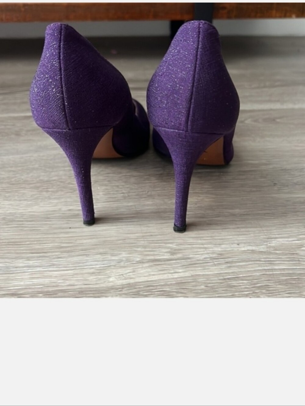 Aquatalia Purple Pointed-Toe High Heel Pumps - Picture 7 of 14